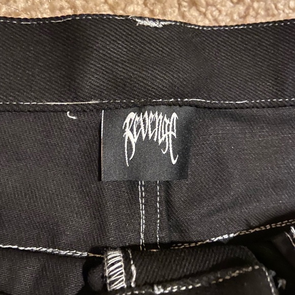 Revenge Black/White Embroidered Denim
Jeans - Picture 3 of 3